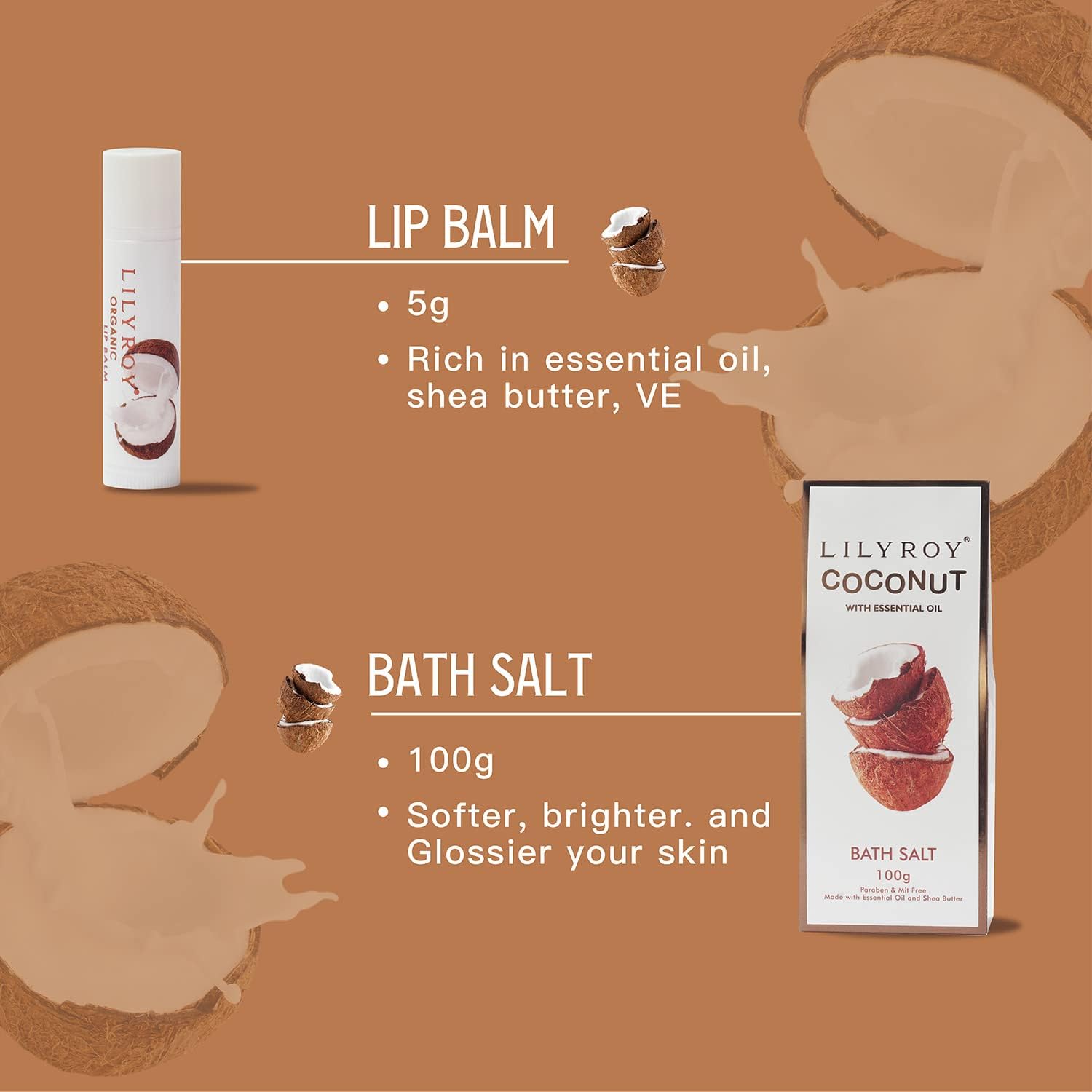 LILY ROY bath oil bottle pour for spa-like aromatherapy