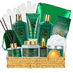 LILY ROY Christmas gift basket wrap for elegant gifting