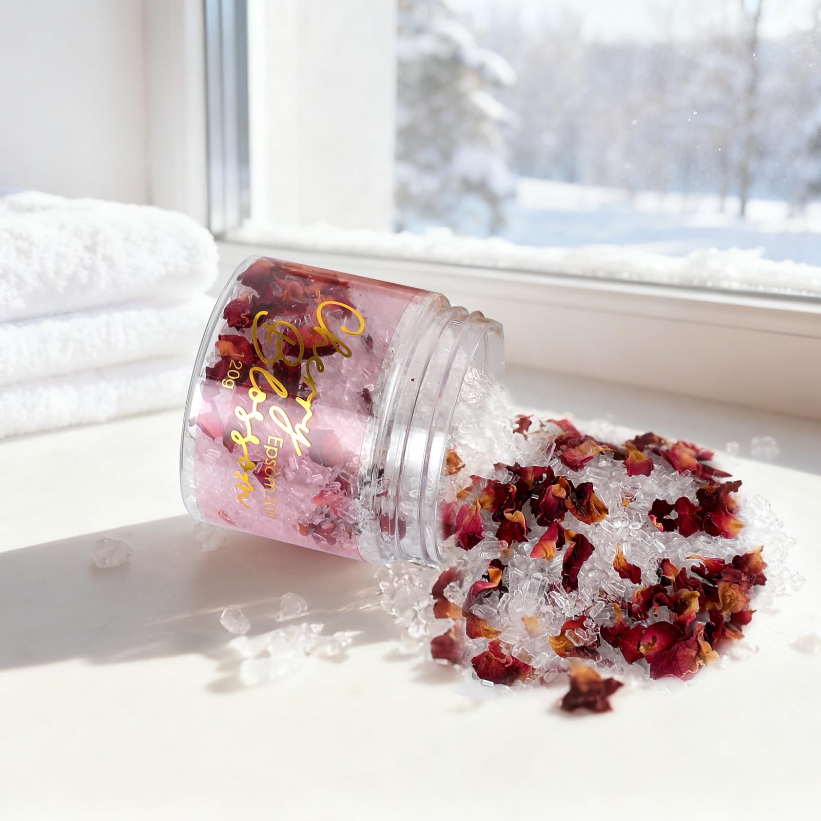 LILY ROY essential oils and shea butter nourish skin during the soak