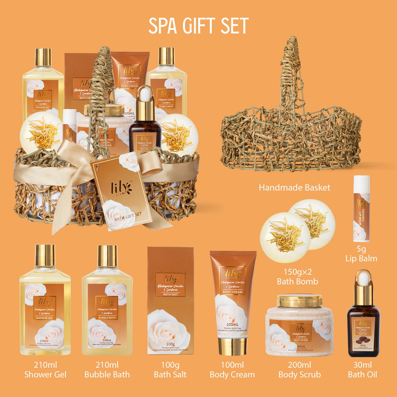 LILY ROY Honey Almond Bubble Bath creates a plush, fragrant soak.