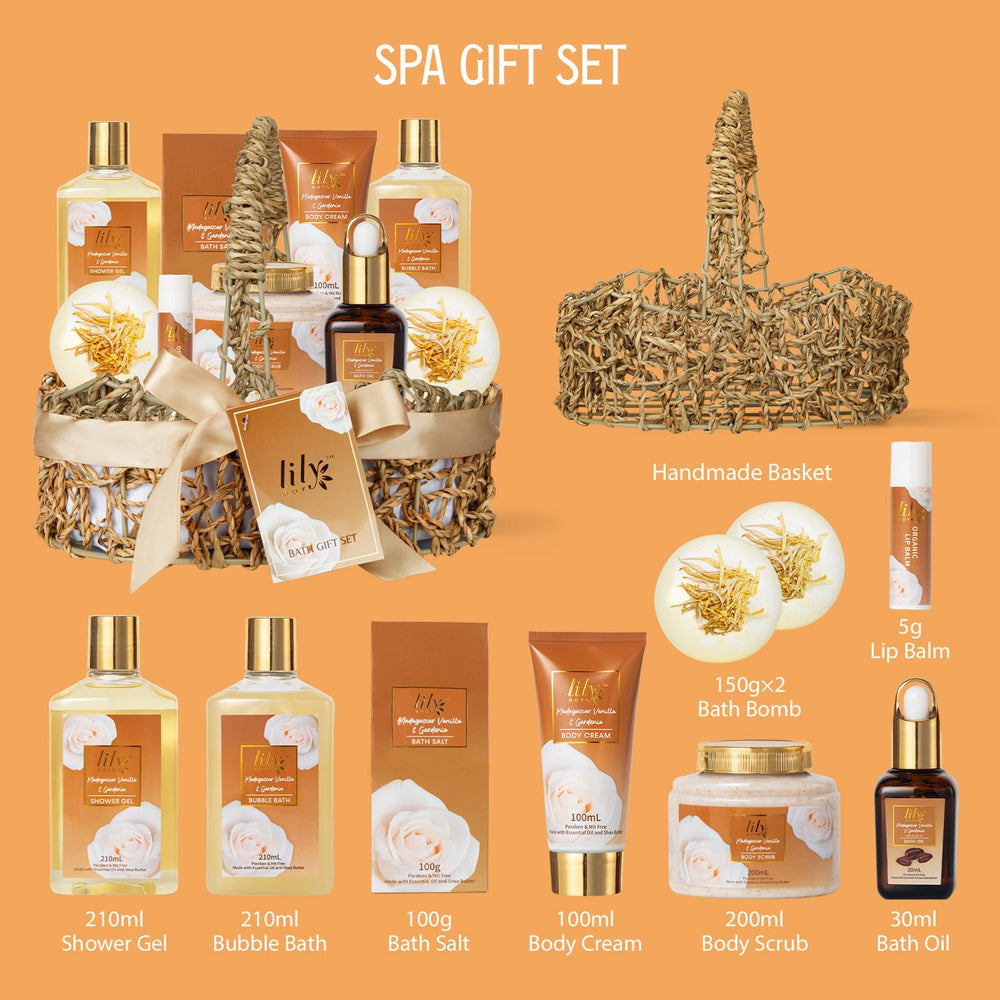 LILY ROY Honey Almond Bubble Bath creates a plush, fragrant soak.
