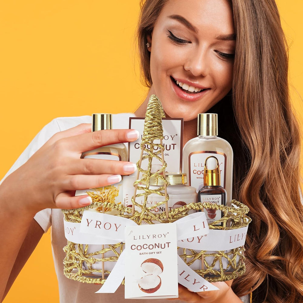 LILY ROY reusable woven basket highlights eco-friendly gift storage and decor