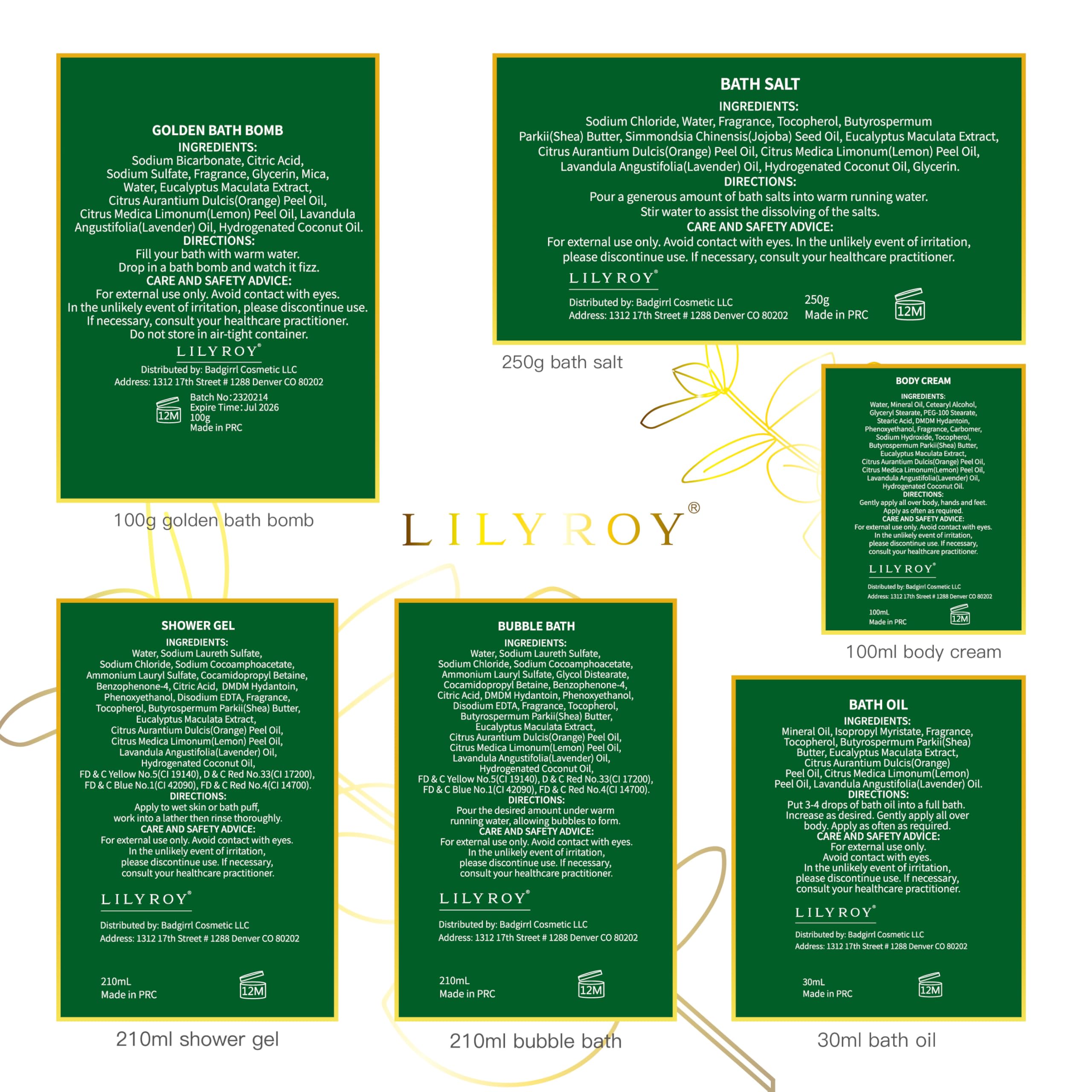 LILY ROY eucalyptus leaf accent adds natural spa décor
