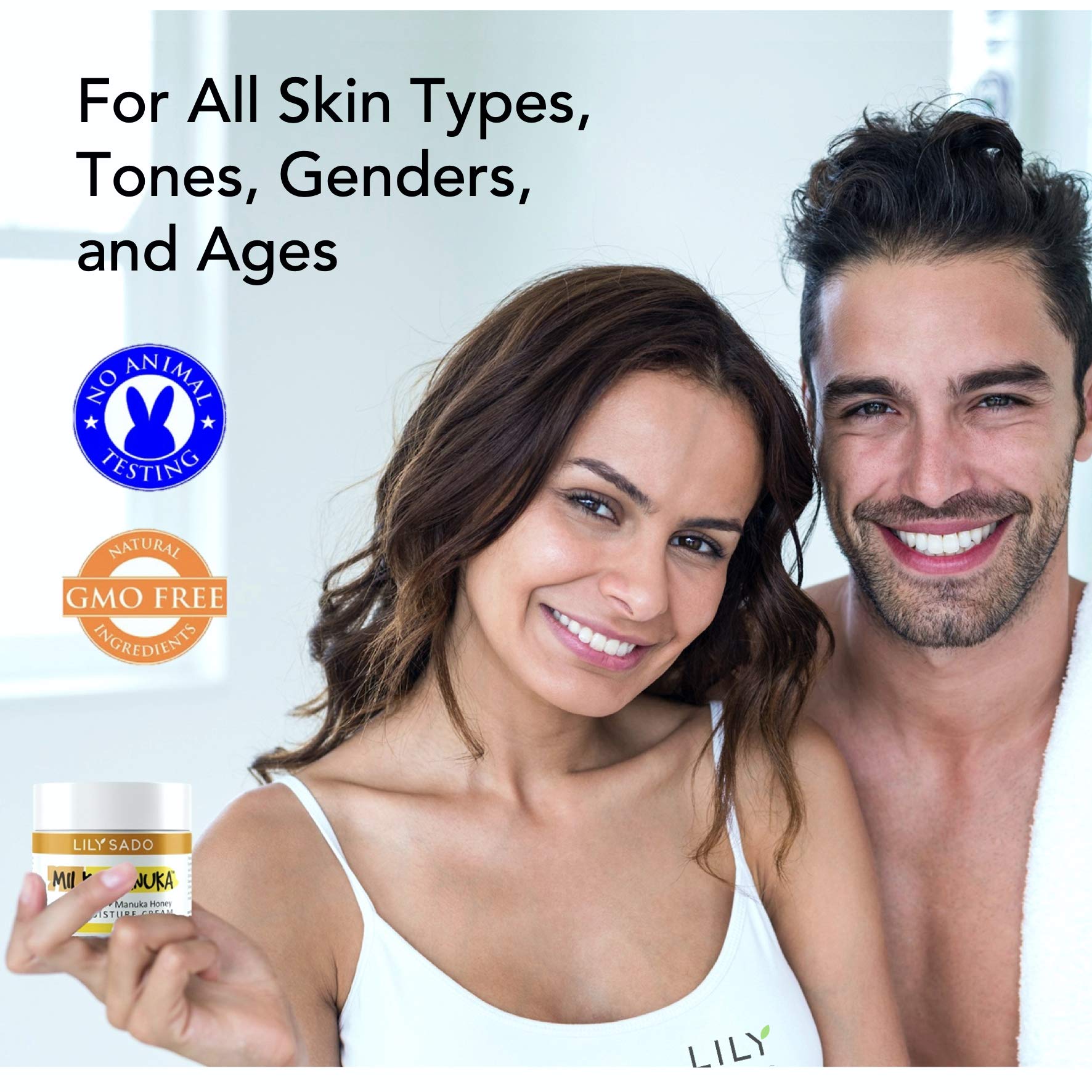 LILY SADO 12-hour hydration shows all-day moisture without greasiness