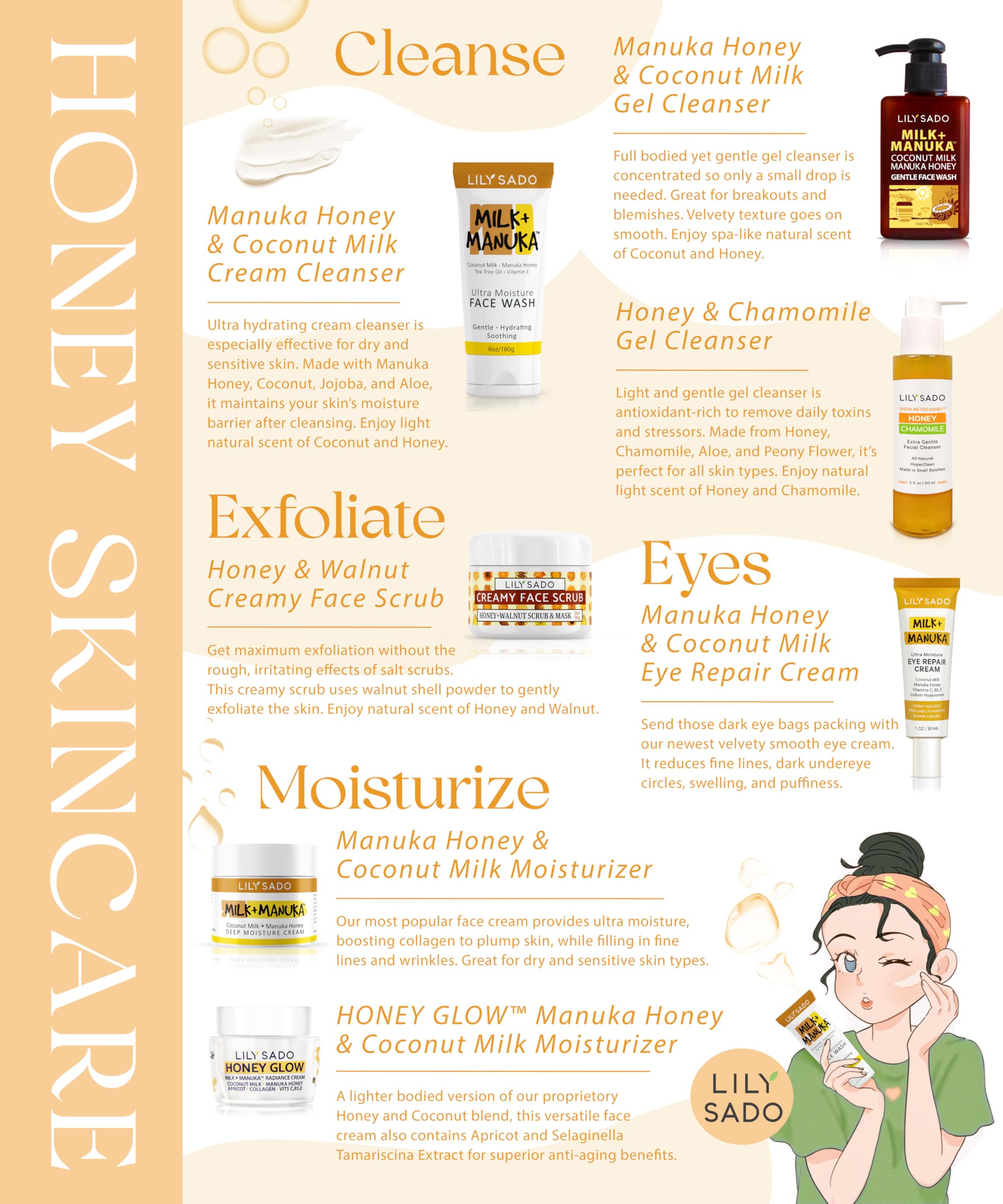 LILY SADO Night-time use face cream spreads smoothly for overnight skincare