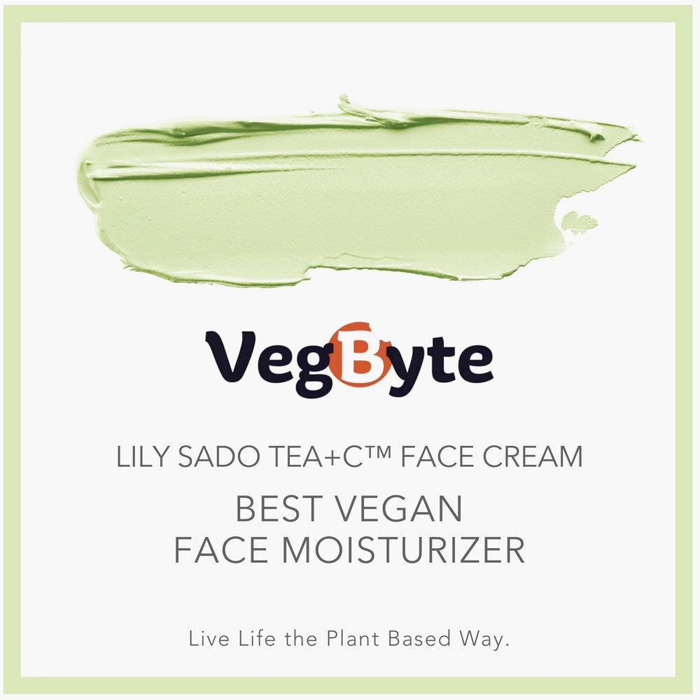 LILY SADO Tea+C hydration finish for soft, supple skin.