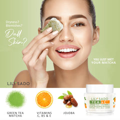 LILY SADO Tea+C Vitamin C closeup highlights antioxidant-rich formula.