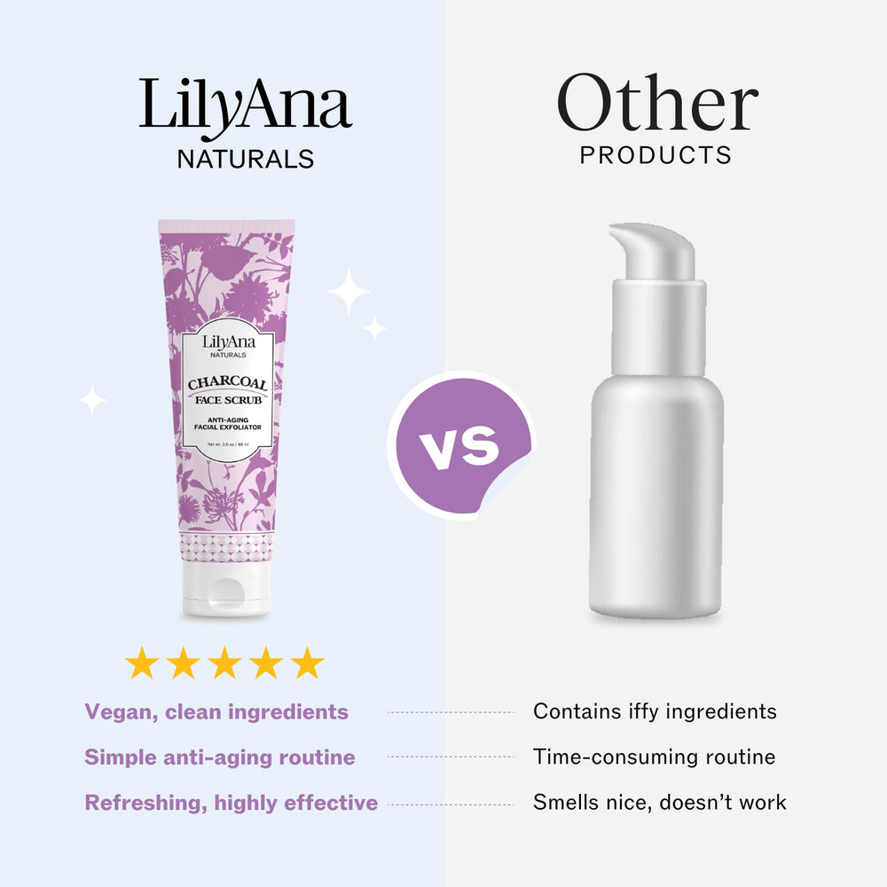 LilyAna Naturals aloe vera ingredients support soothing moisture during exfoliation