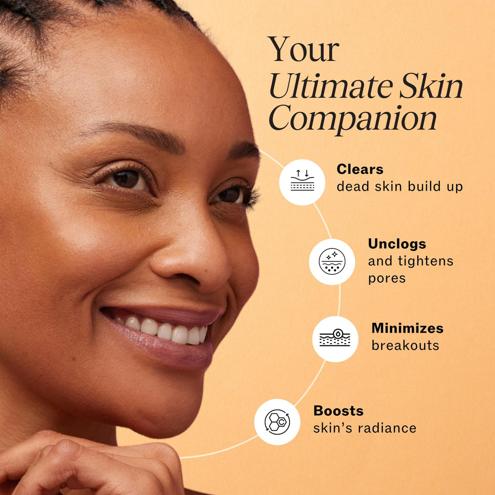 LilyAna Naturals charcoal scrub texture detail highlights micro-exfoliation for smoother pores