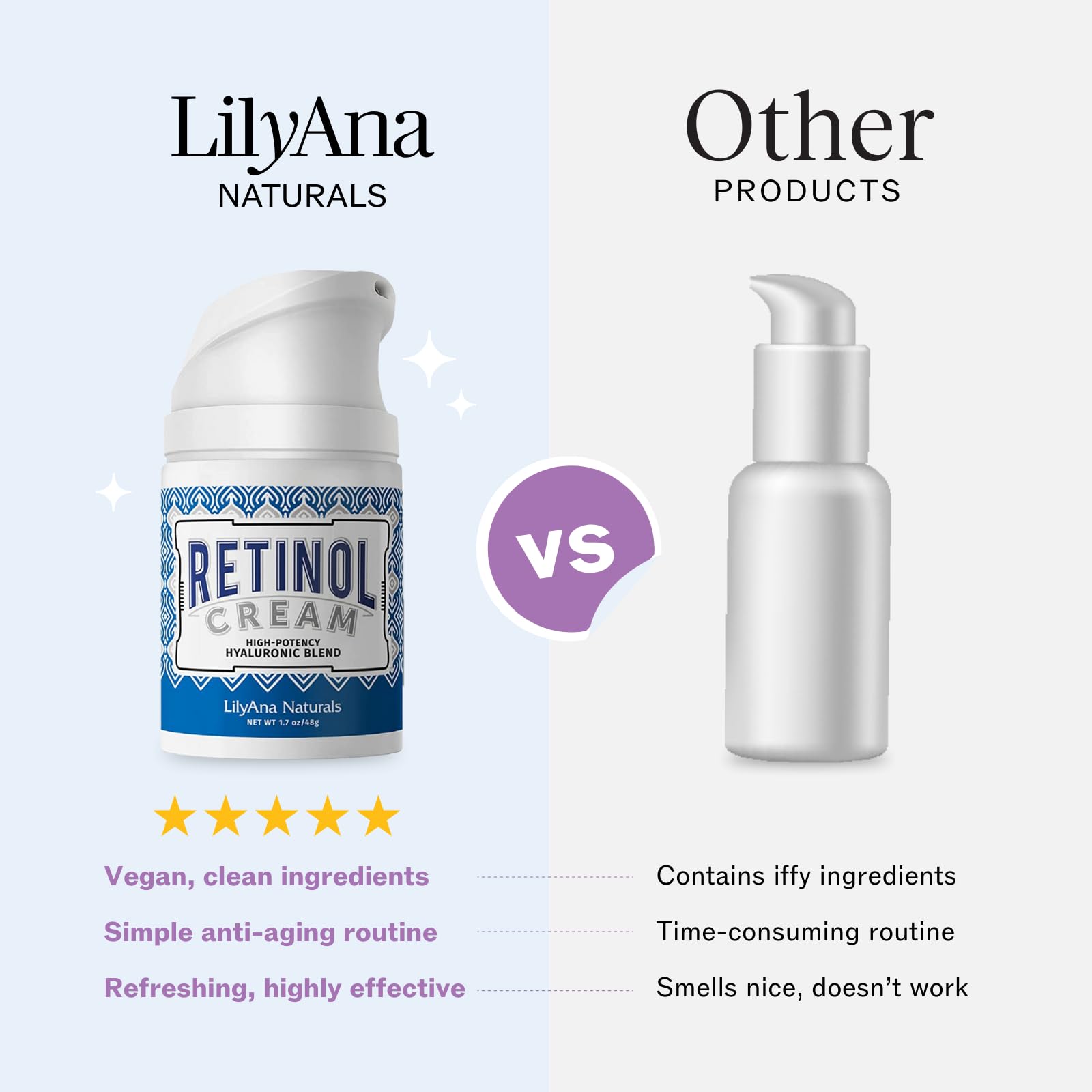 LilyAna Naturals vegan cruelty-free label closeup for ethical skincare.
