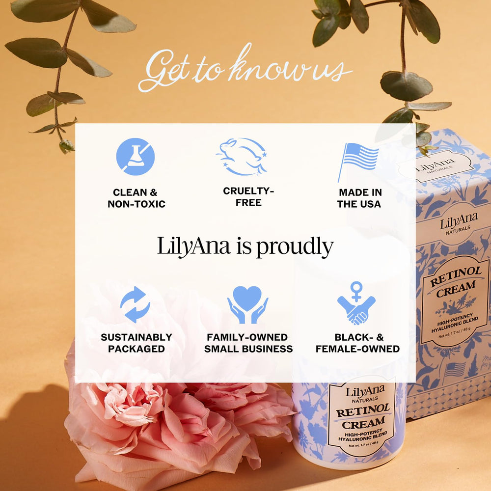 LilyAna Naturals cream texture closeup ideal for everyday use.