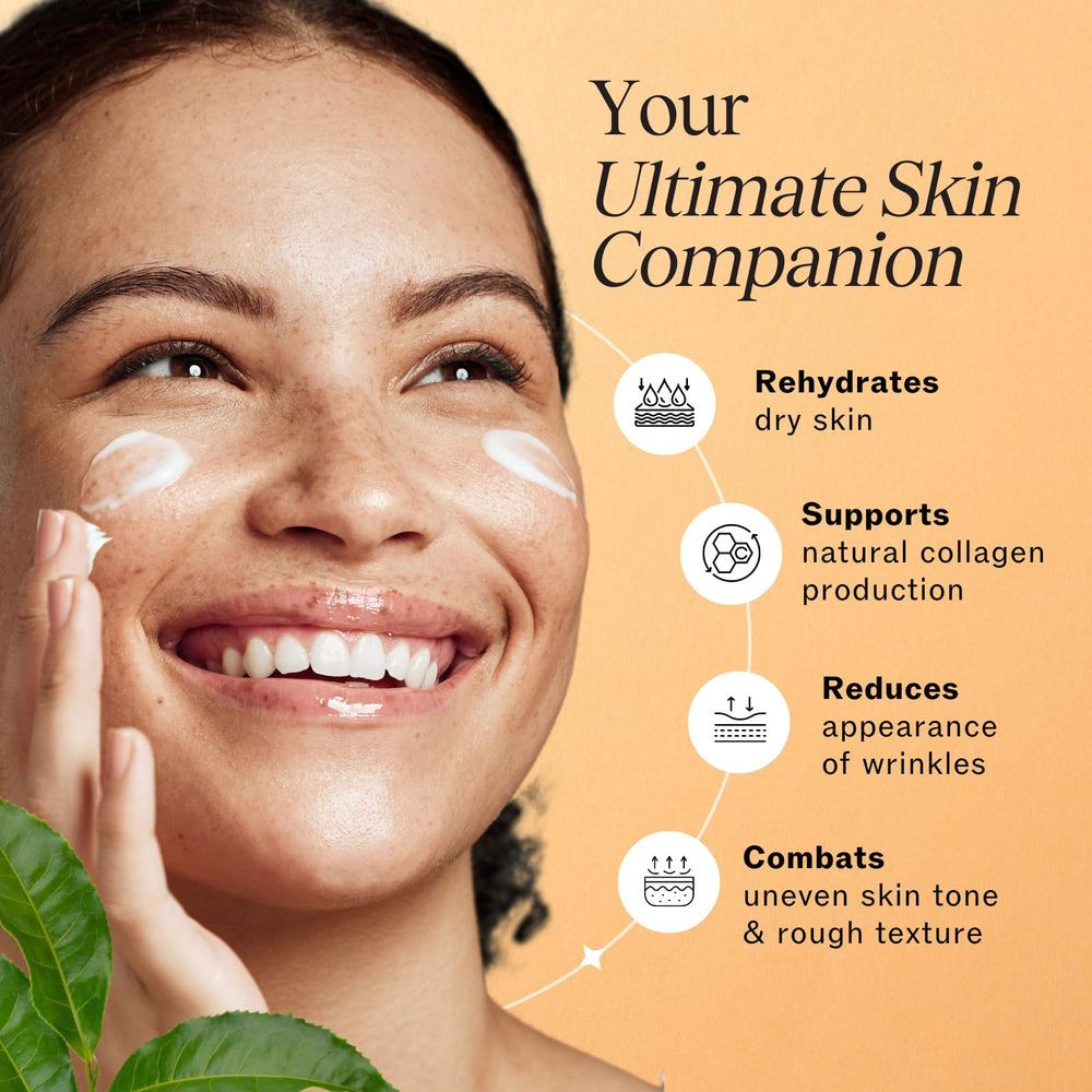 LilyAna Naturals hyaluronic acid-based moisturizer swatch highlighting hydration.