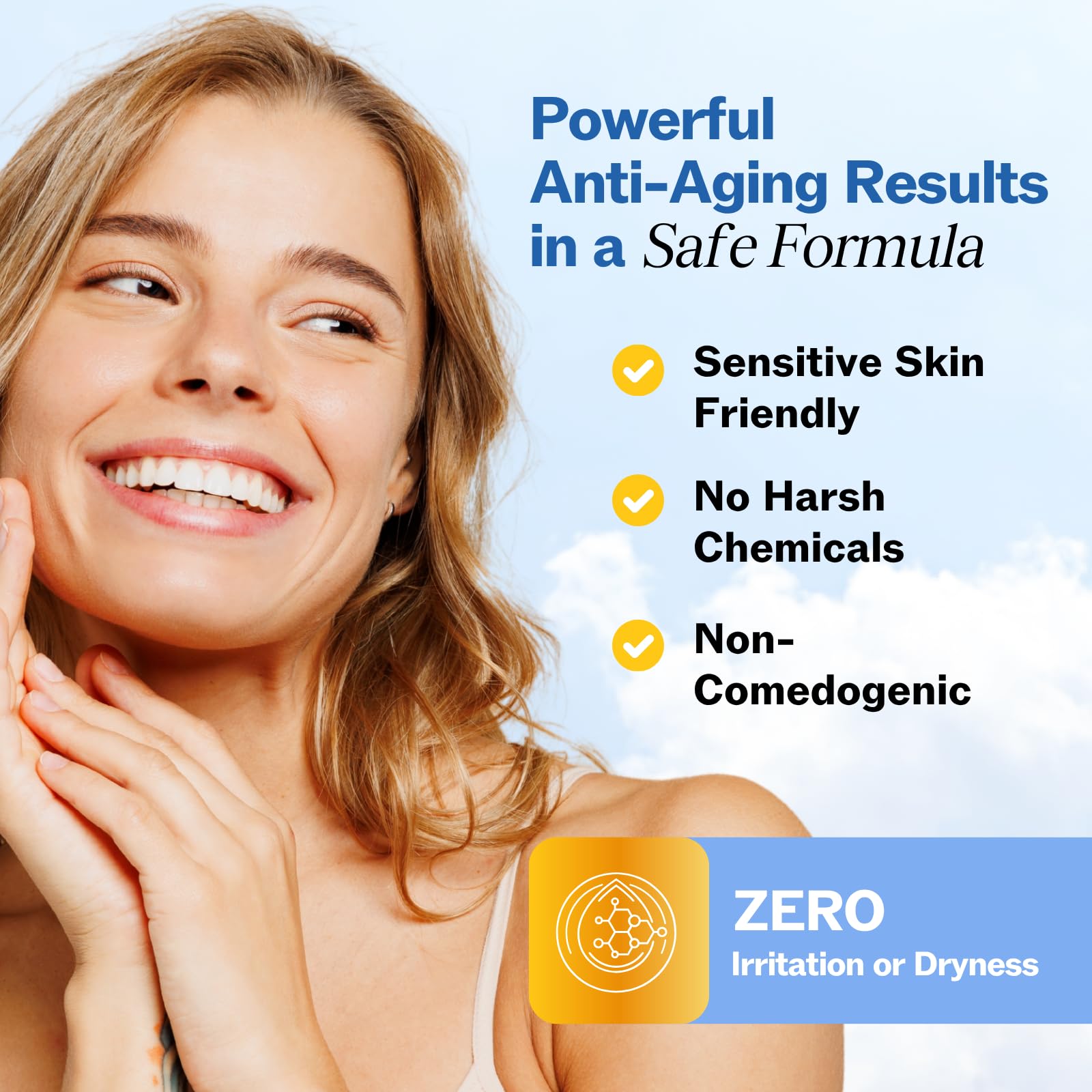 LilyAna Naturals retinol face cream with hyaluronic acid for moisture retention.
