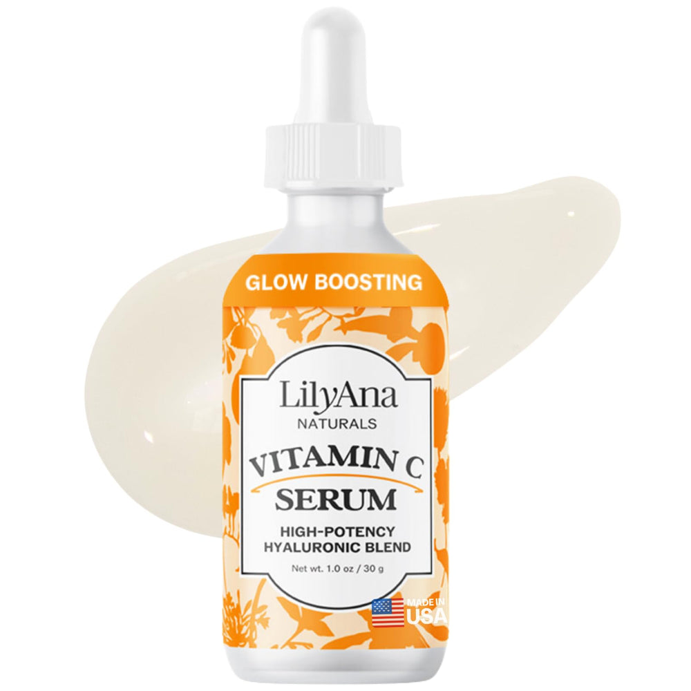 LilyAna Naturals Vitamin C Serum bottle for a brightening daily routine