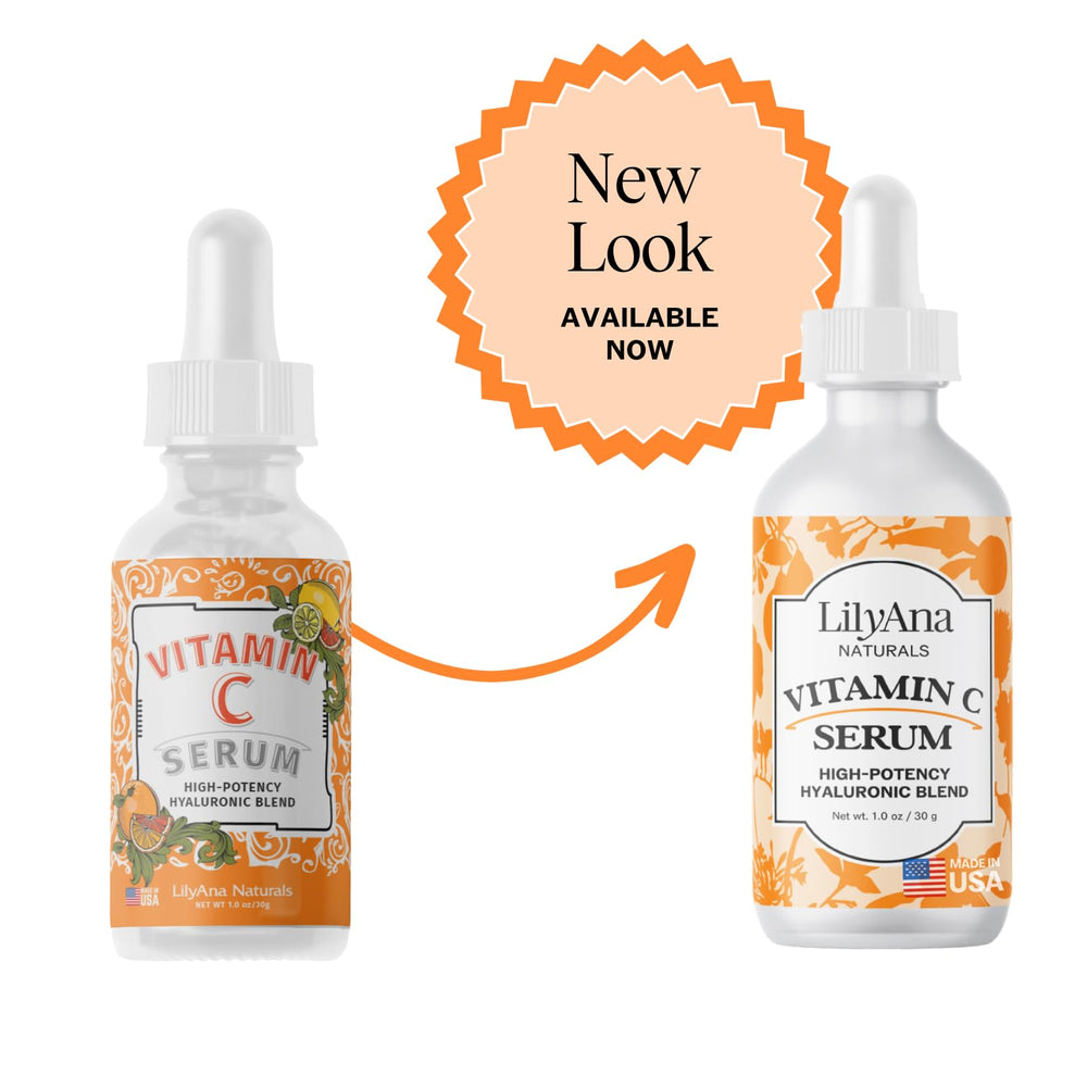 LilyAna Naturals Vitamin C Serum brightening effect on skin.