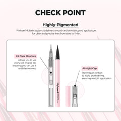 lilybyred AM9 to PM9 Survival Penliner application stroke demonstrates precise line control