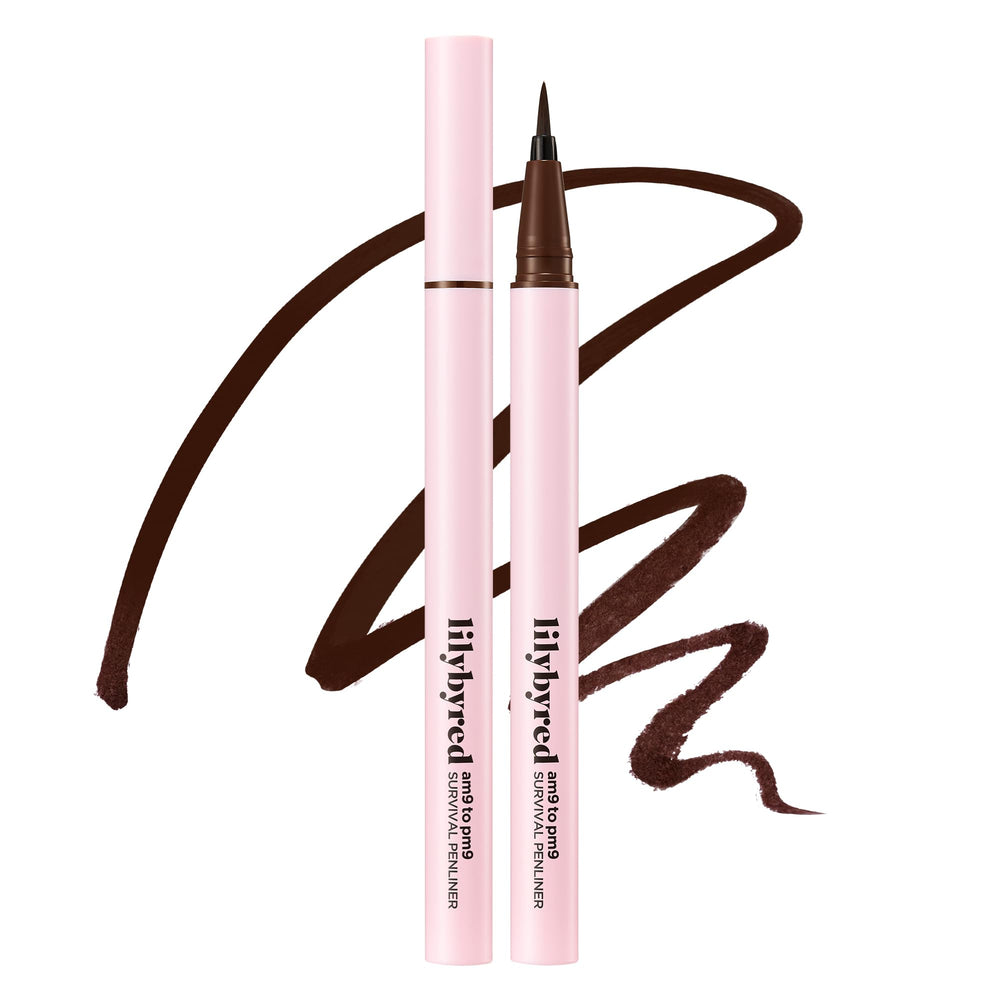 lilybyred AM9 to PM9 Survival Penliner packaging highlights portable travel size for on-the-go touchups