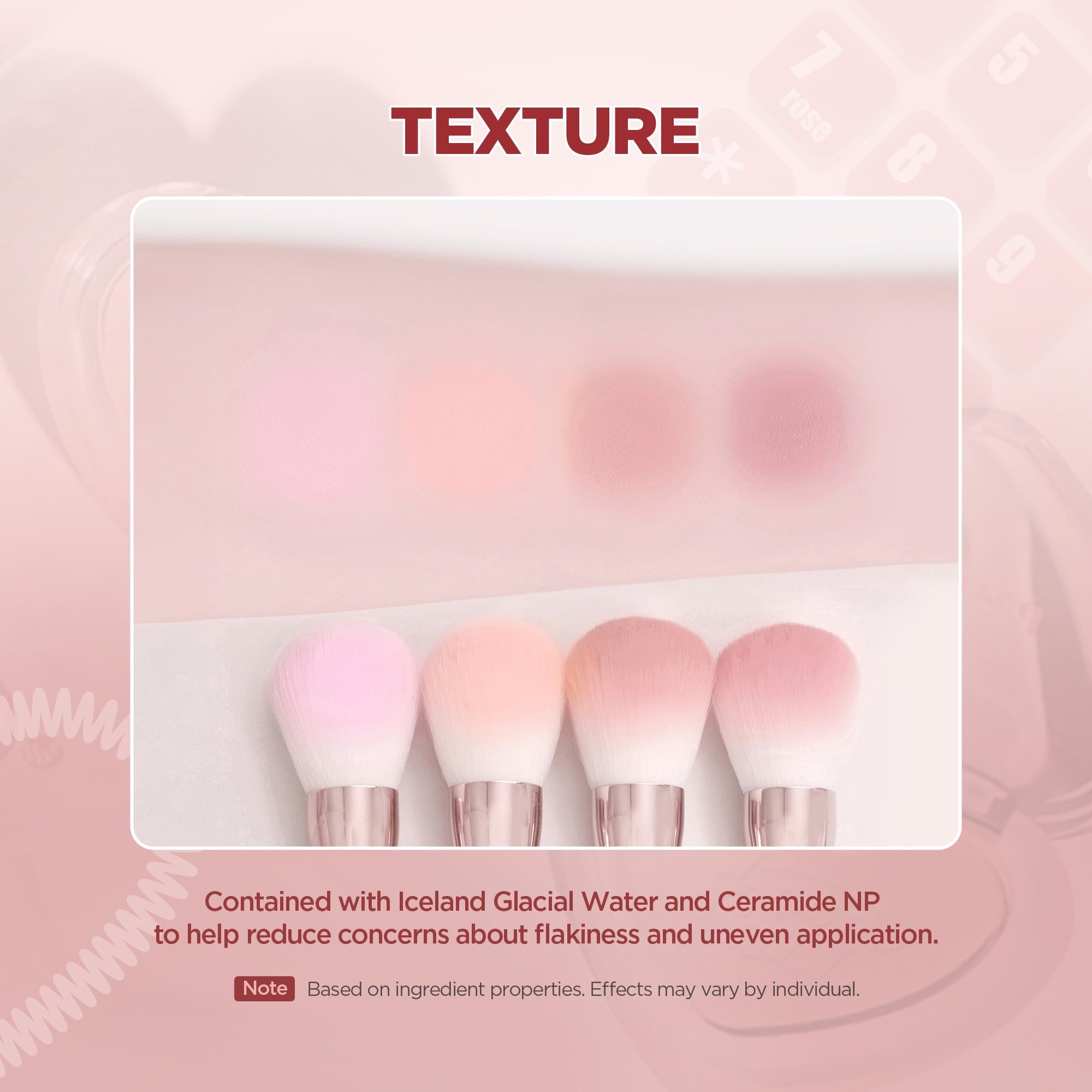 Lilybyred Luv Beam Blur Cheek hydrating formula with Icelandic water and rosehip oil.