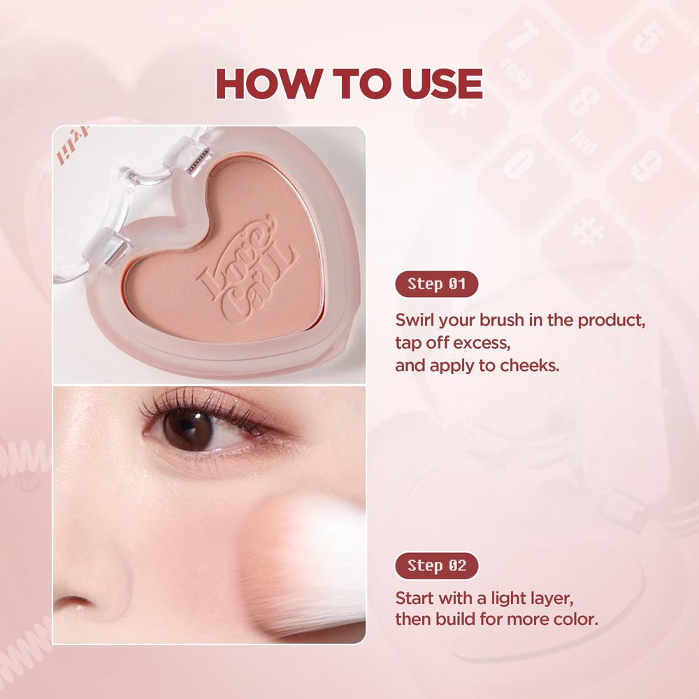 Lilybyred Luv Beam Blur Cheek long-lasting wear for a subtle, effortless flush.