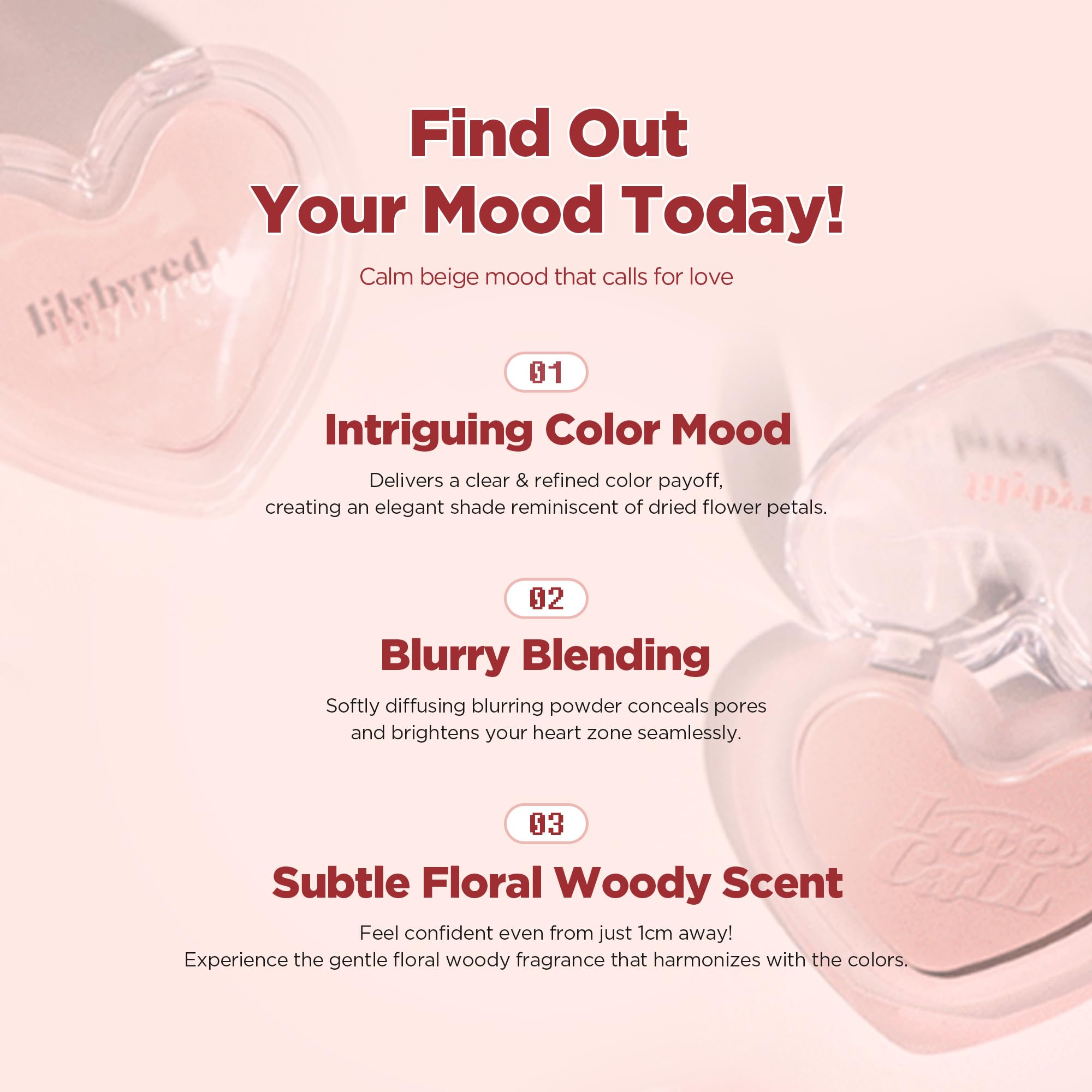 Lilybyred Luv Beam Blur Cheek matte-finish application shows natural glow without heaviness.
