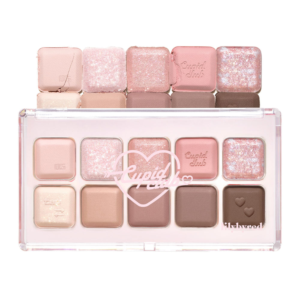 lilybyred Mood Keyboard palette open swatches show ten versatile shades for day-to-night looks