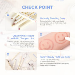 lilybyred Smiley Lip Blending Stick 3-in-1 use as base and contour.