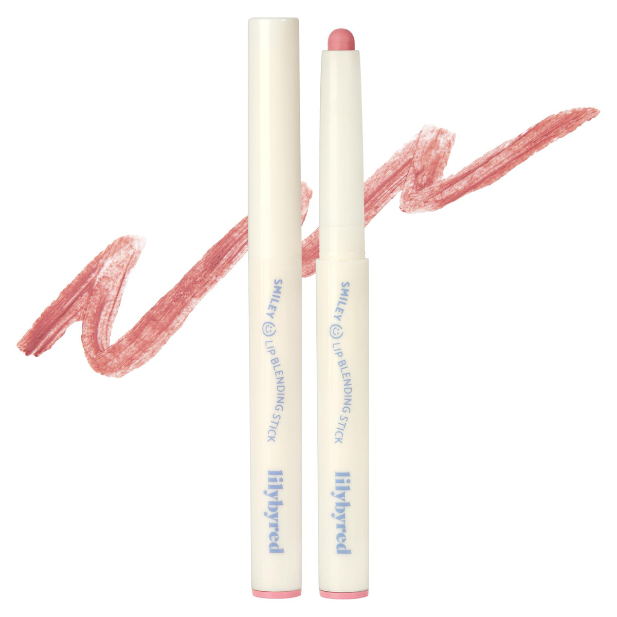 lilybyred Smiley Lip Blending Stick cap-and-pencil shows precise contour for crisp lip definition