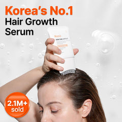 lilyeve GROWTURN built-in brush in action demonstrates precise root delivery