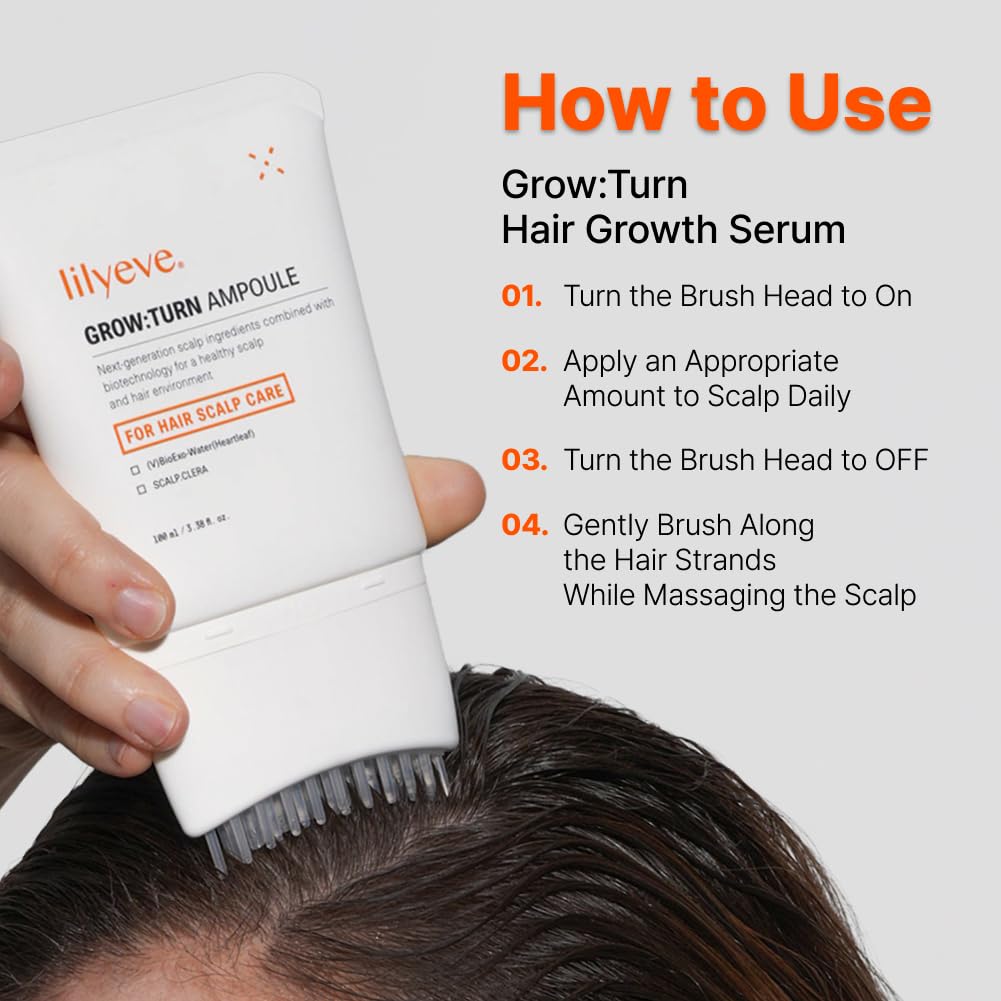 lilyeve GROWTURN daily routine shot emphasizes easy morning application