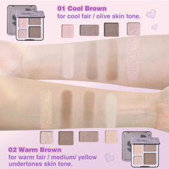 Lilyloria four-color palette highlights and contours for seamless transitions.