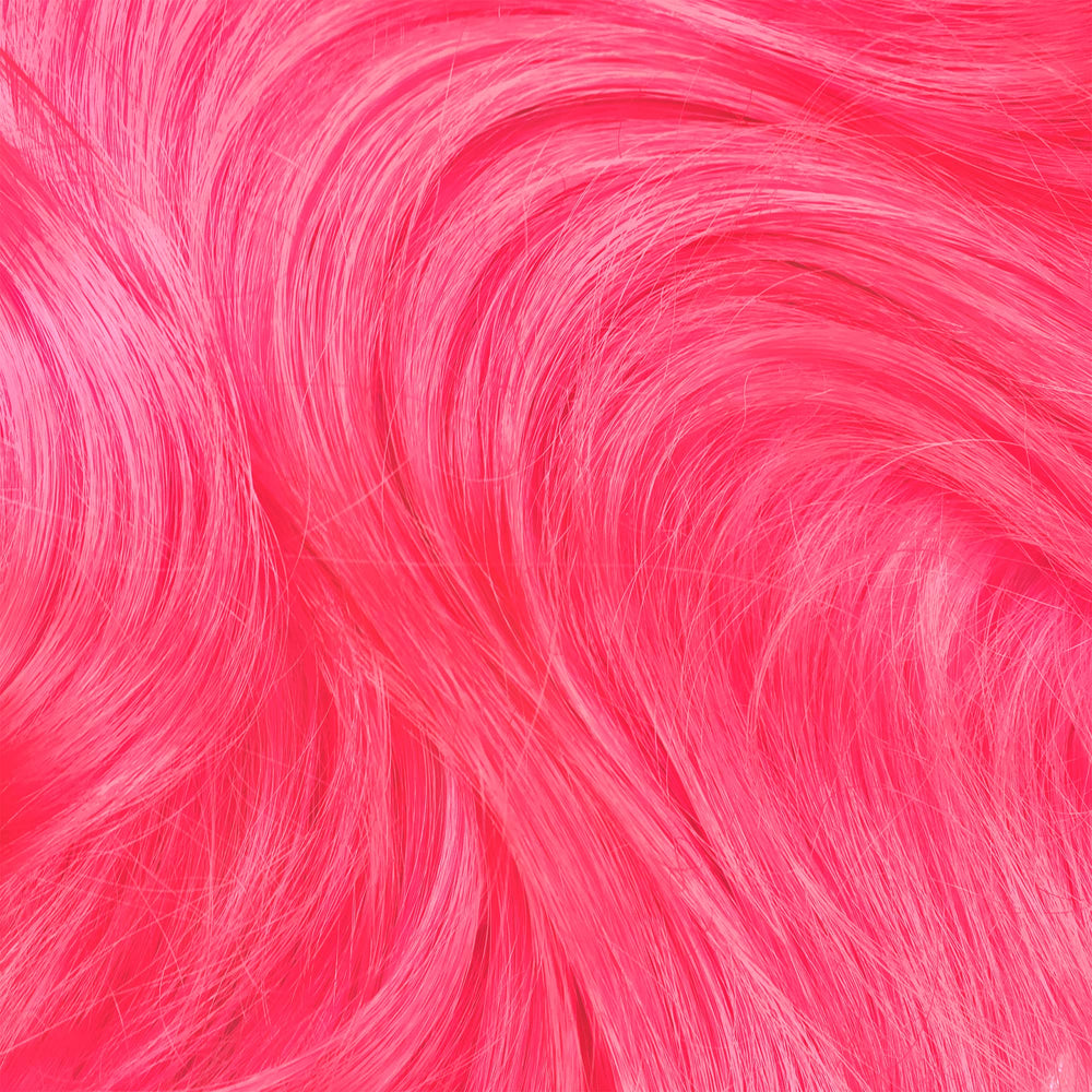 Lime Crime Unicorn Hair Dye Bubblegum Rose color swatch demonstrates rich pigment.