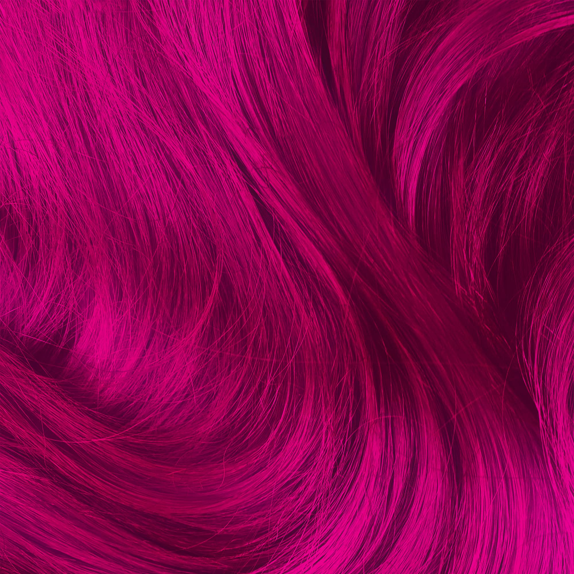 Lime Crime Unicorn Hair Dye Chocolate Cherry before-after burgundy transformation