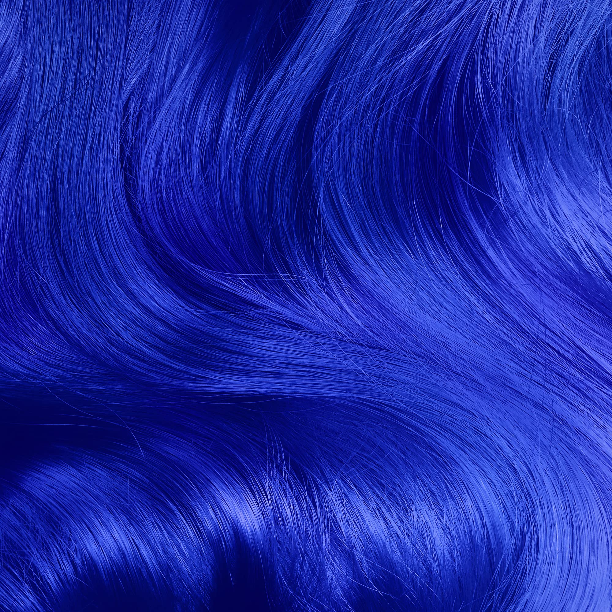 Lime Crime Unicorn Hair Dye Mystic blue swatch highlights vibrant color possibilities and conditioning.