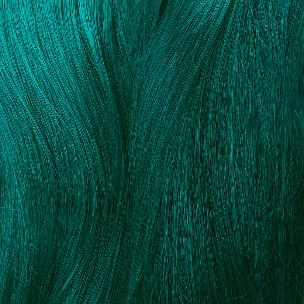 Lime Crime Unicorn Hair Dye Sea Witch close-up shows creamy formula and vibrant pigment