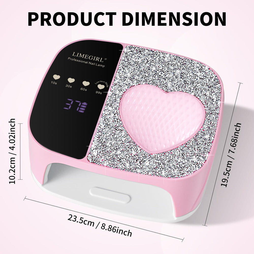 LimeGirl cordless lamp with 7800mAh battery for long sessions