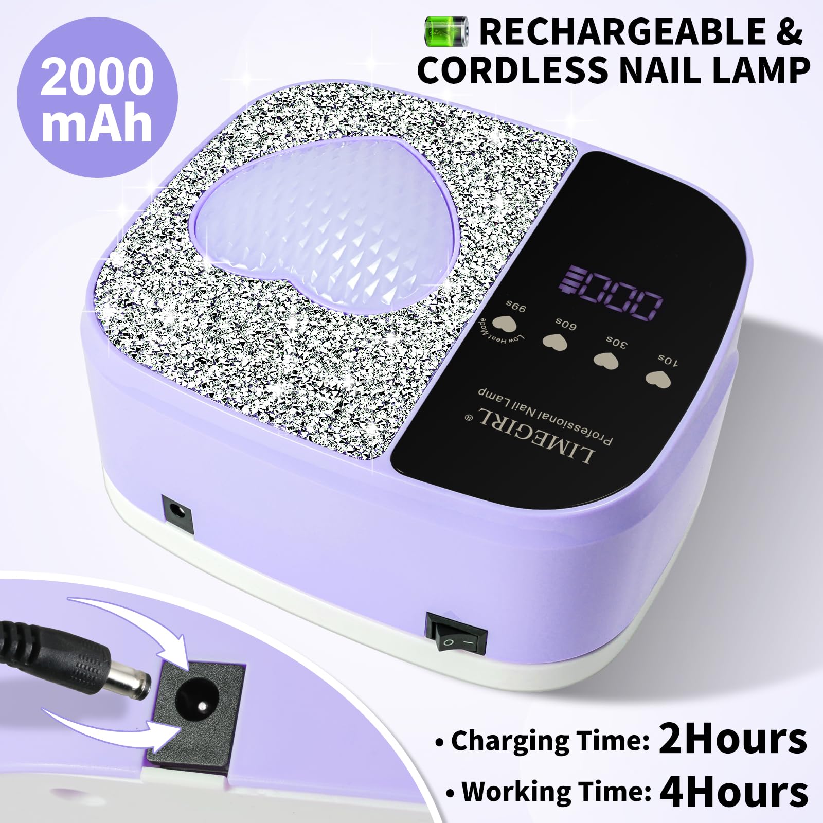LimeGirl 36 LED beads provide 360-degree coverage for efficient gel curing