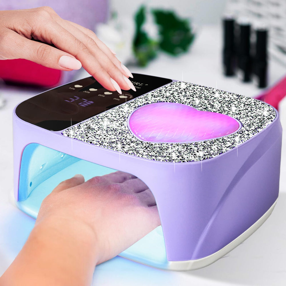 LimeGirl lamp with 4 timer settings supports customized curing durations