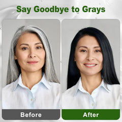 Limer Hair Dye Shampoo Natural Black application on dry hair for quick color.