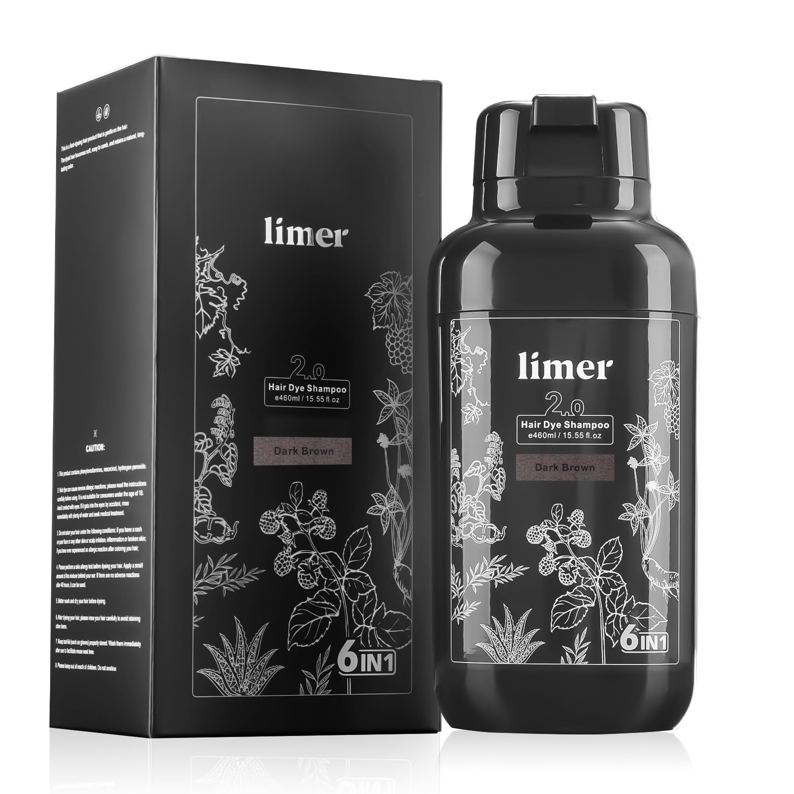 Limer Hair Dye Shampoo after-rinse shine and soft finish on hair