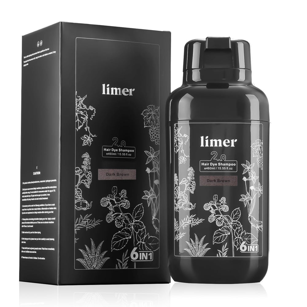 Limer Hair Dye Shampoo after-rinse shine and soft finish on hair