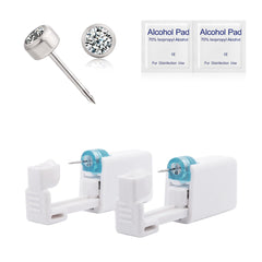 Limerencia ear piercing kit titanium G23 packaging shows sterile single-use safety for at-home piercing.