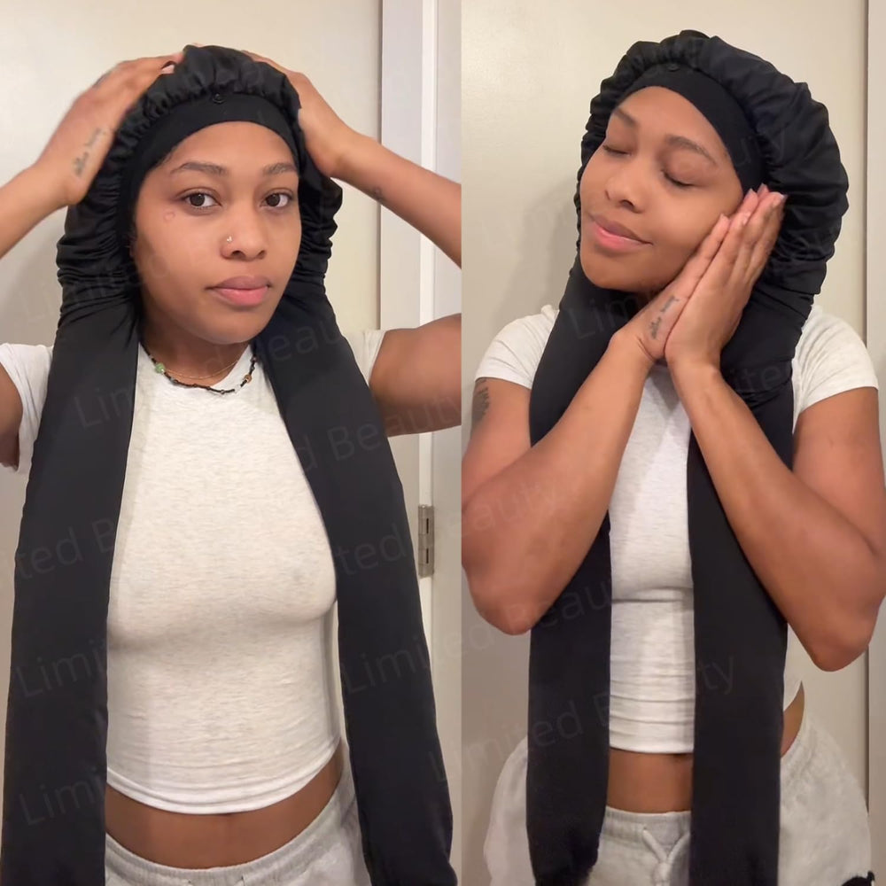 Limited Beauty bonnet braids protection long hair—accommodates volume.