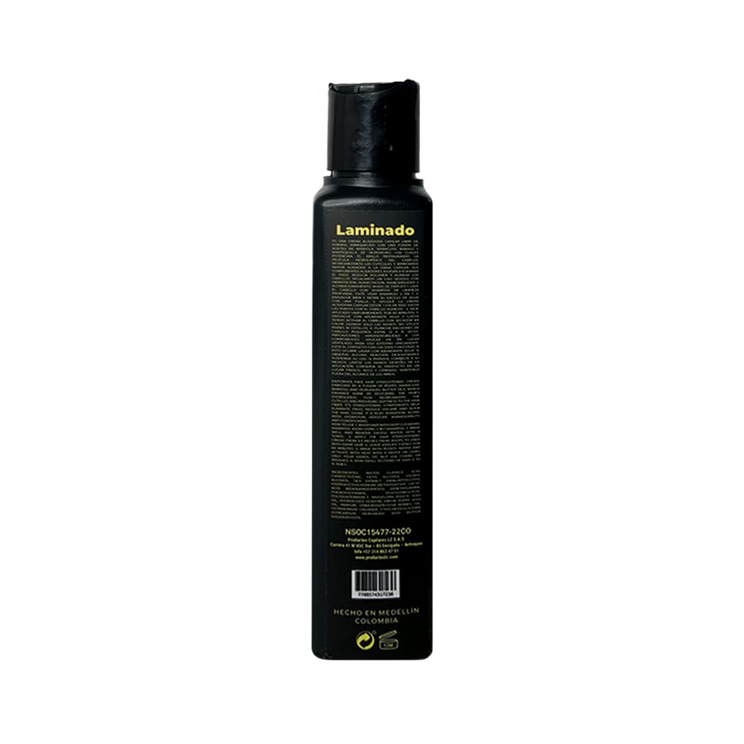 Lina Zapata LZ Laminado application on hair demonstrates even coating from root to tip.