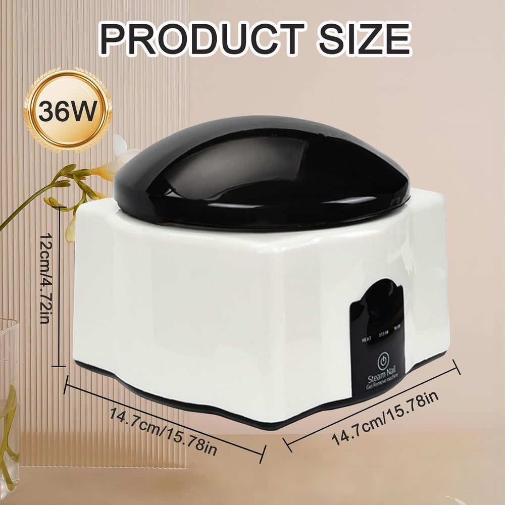 LINBEAUTI nail polish remover machine compact design with white finish