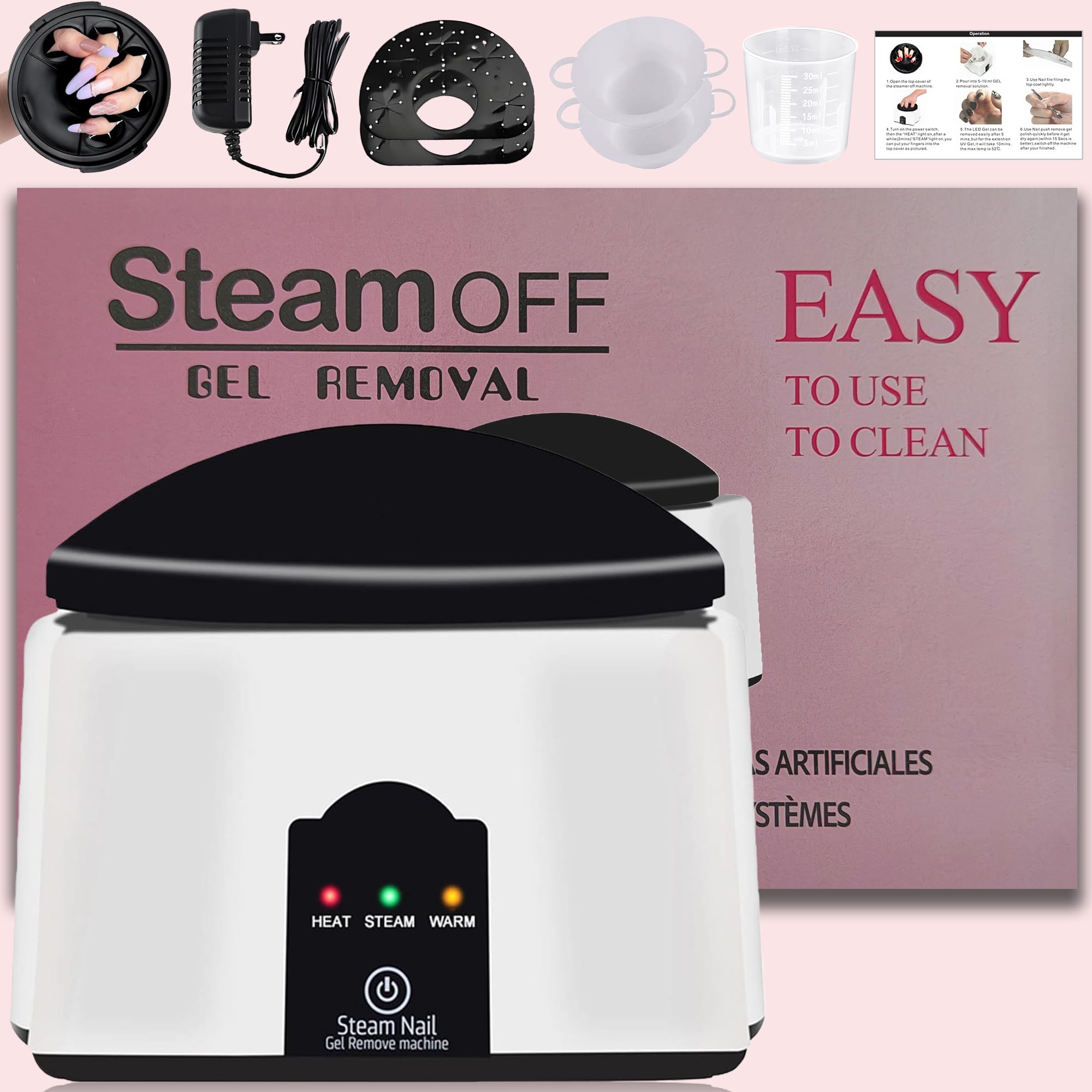 LINBEAUTI nail polish remover machine front view highlighting quick gel removal