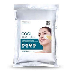 Lindsay Cool Tea Tree Powder Pack for modeling masks delivers refreshing hydration and calm to sensitive skin.
