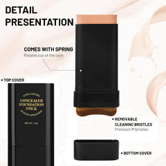 Lingyun 2-in-1 concealer-contour-stick versatile base and contour for daily use