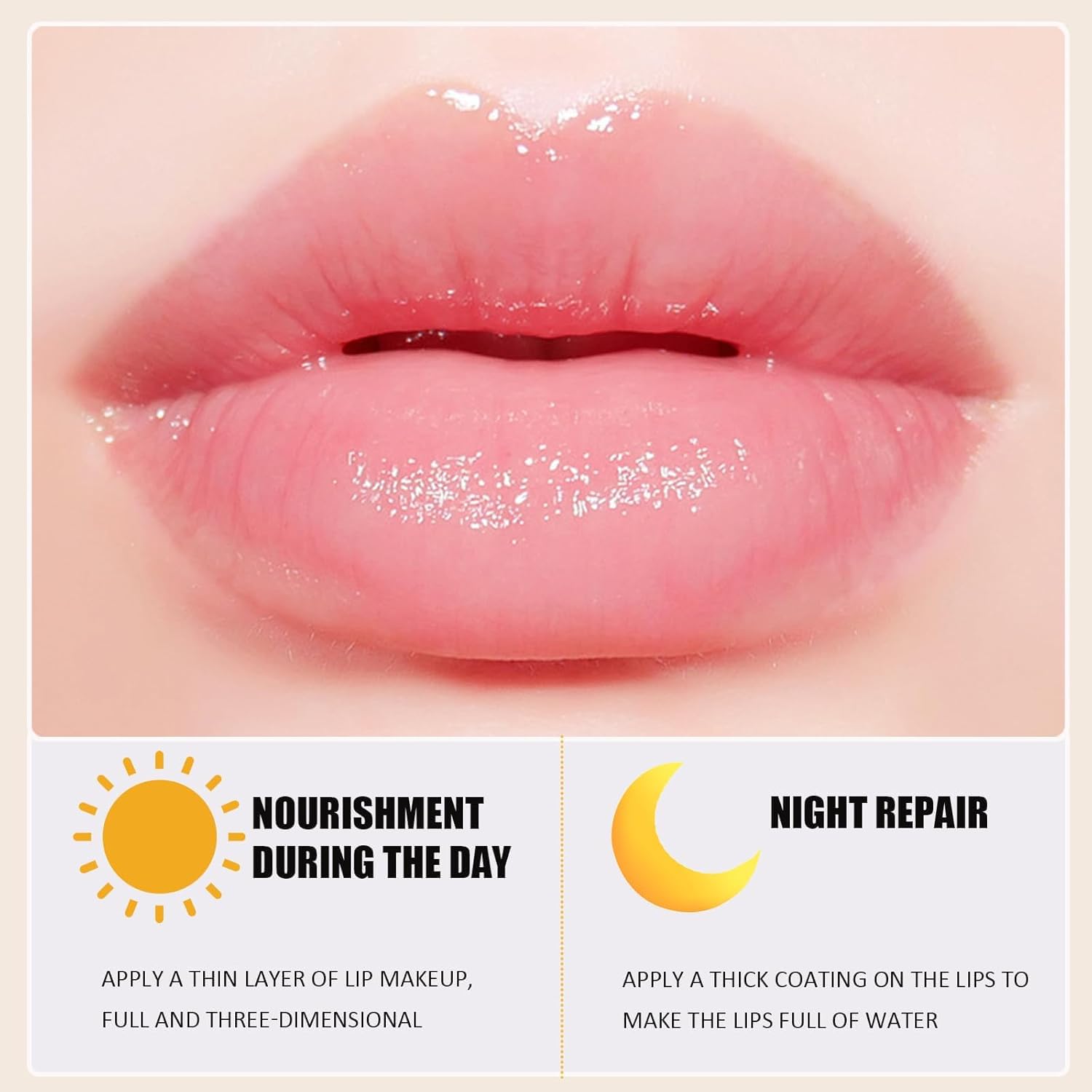 Lingyun apple lime lip mask jar highlights long-lasting moisture.