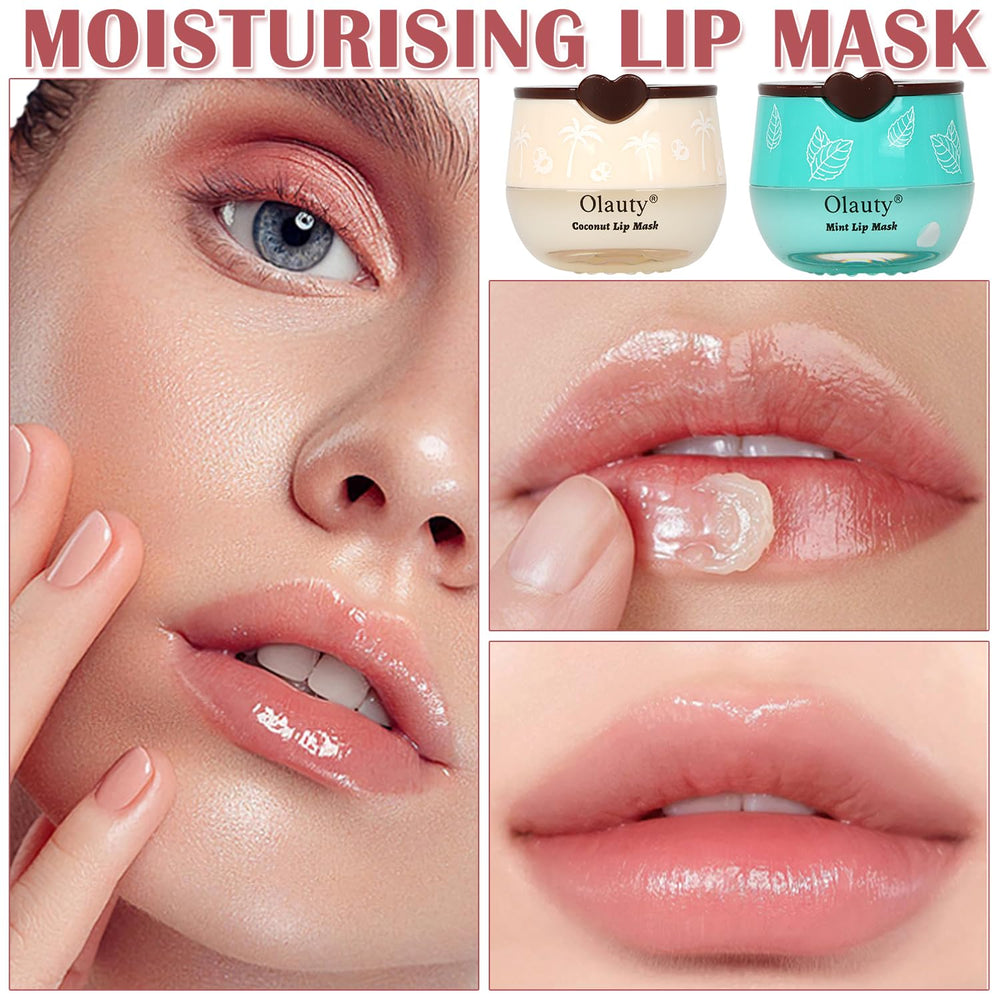 Lingyun lip mask applied before bed for overnight hydration