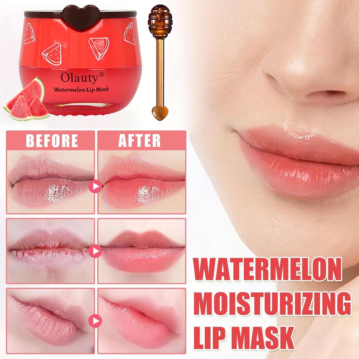 Lingyun strawberry lip mask flavor for boosted moisture.